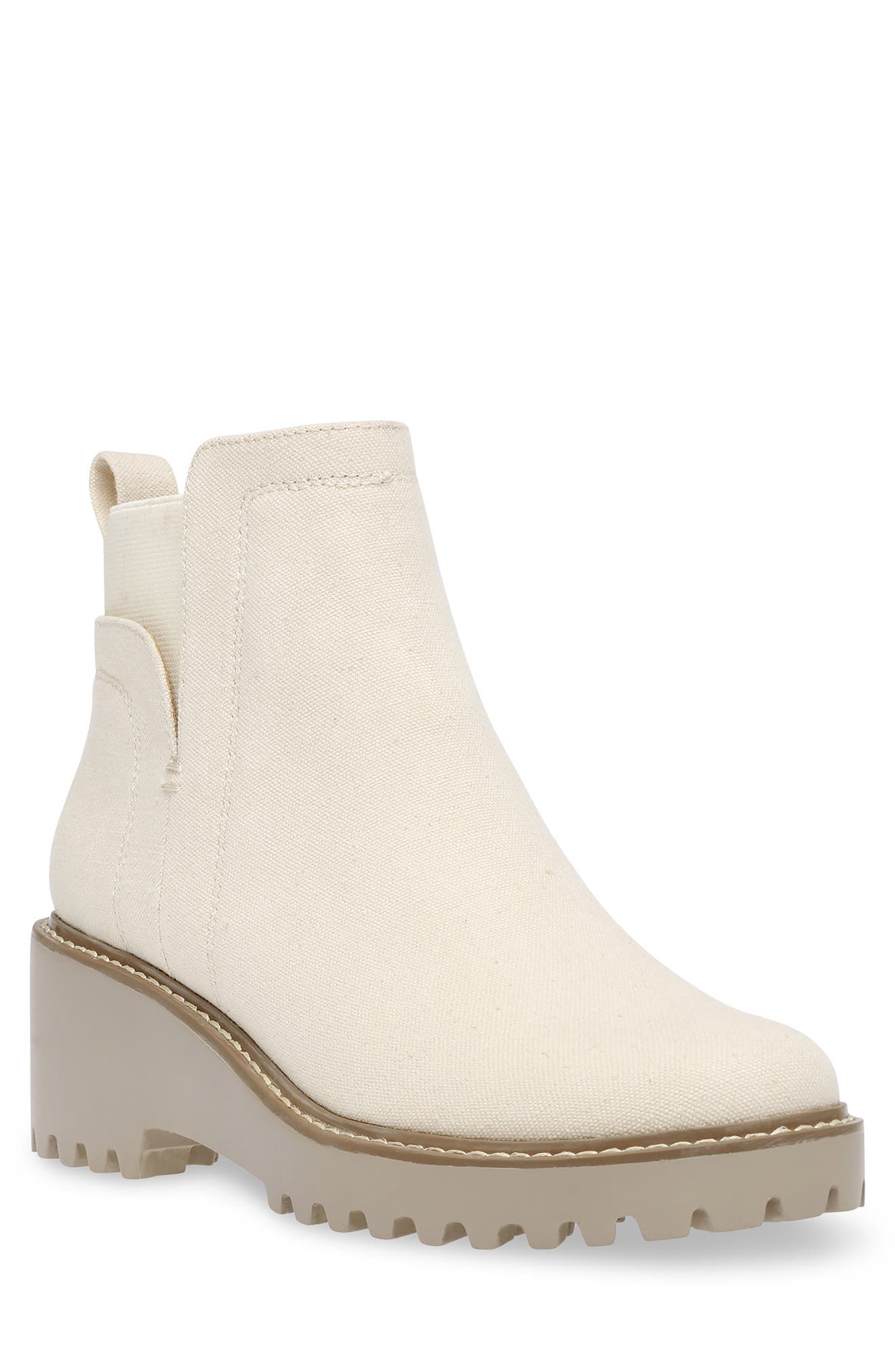 Rielle Lug Sole Chelsea Boot, Main, color, BEIGE