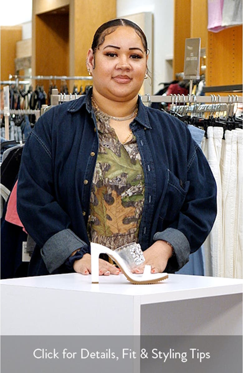 Bedika Crystal Embellished Clear Strap Sandal, sales video thumbnail