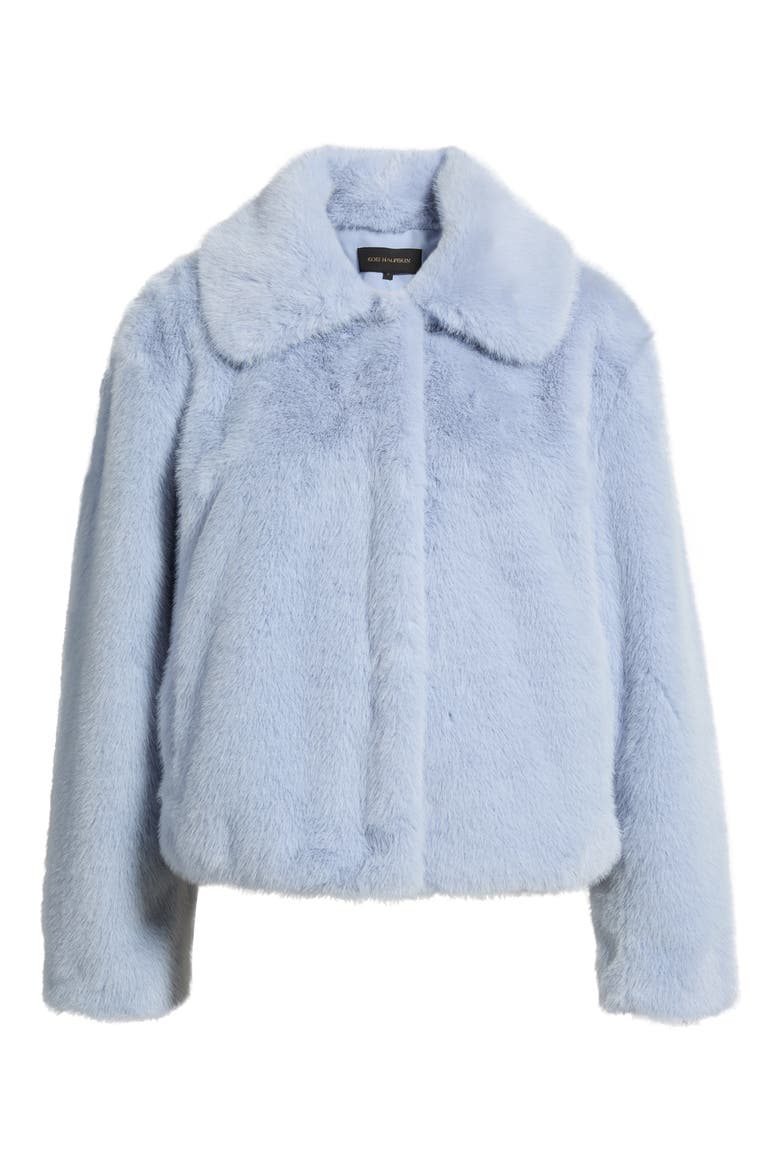 Tami Faux Fur Coat, Alternate, color, FROST