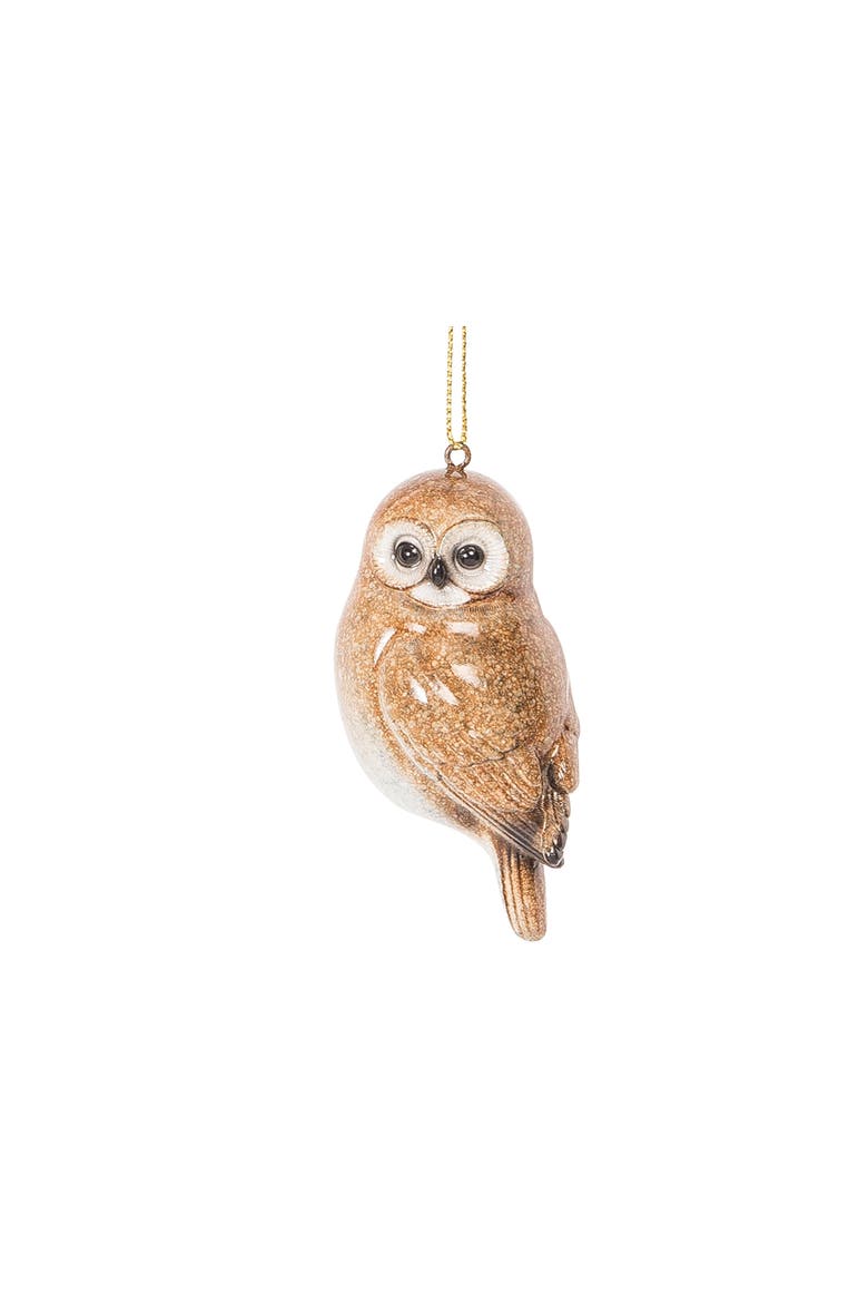 Owl Ornaments Set of 3, Alternate, color, Brown