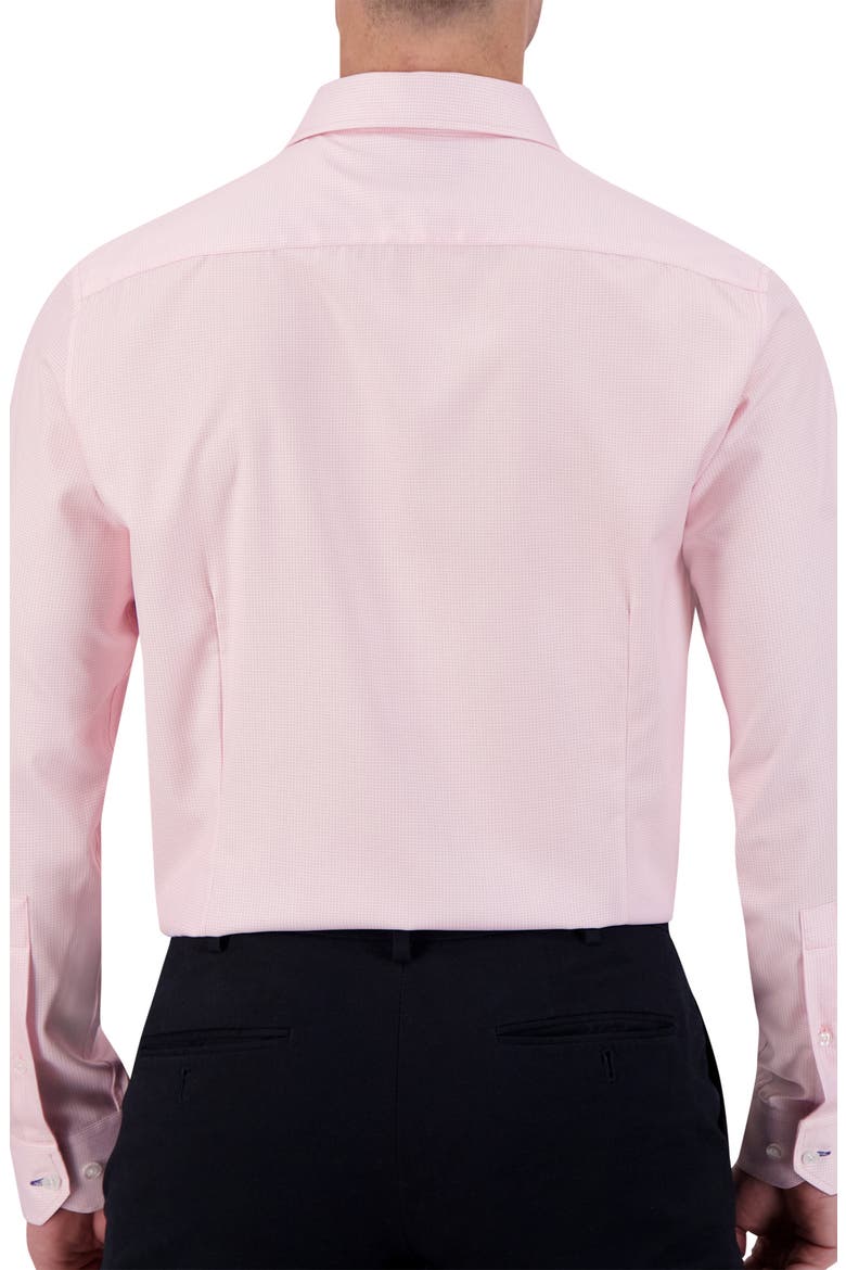 Slim Fit Geometric Print Performance Dress Shirt, Alternate, color, 24 PINK