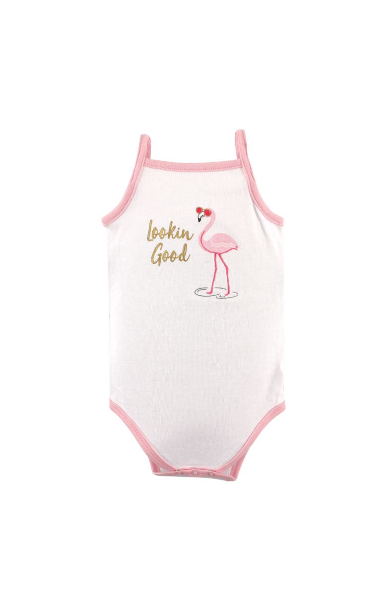 Hudson Baby Soft Cotton Sleeveless Infant Bodysuits, Alternate, color, Pineapple