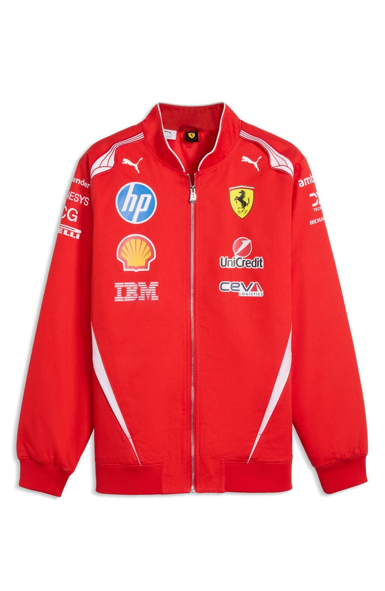 PUMA Scuderi Ferrari HP Replica Drivers Jacket, Main, color, Puma Red
