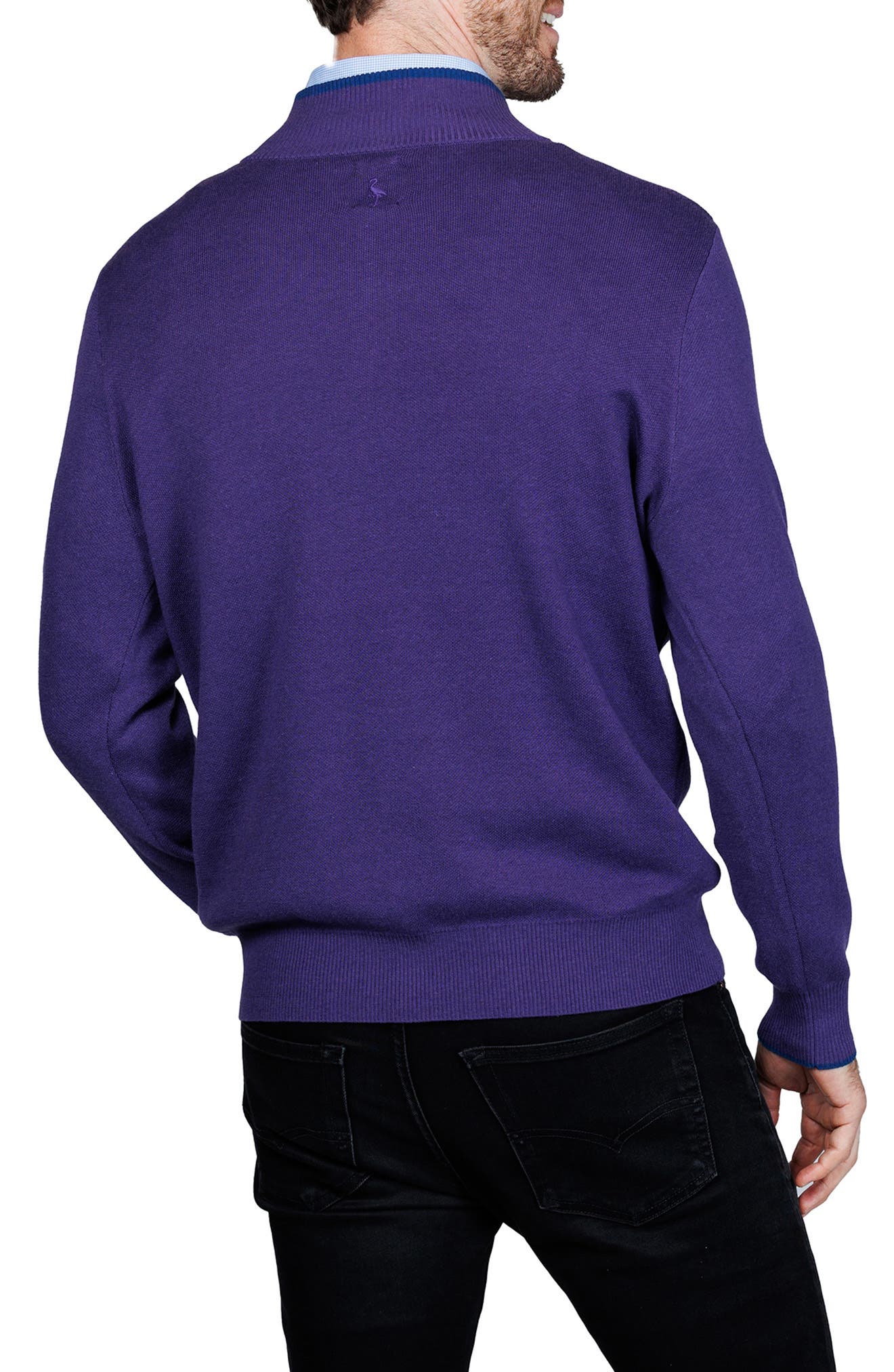 Fine Knit Quarter Zip Sweater - image 4