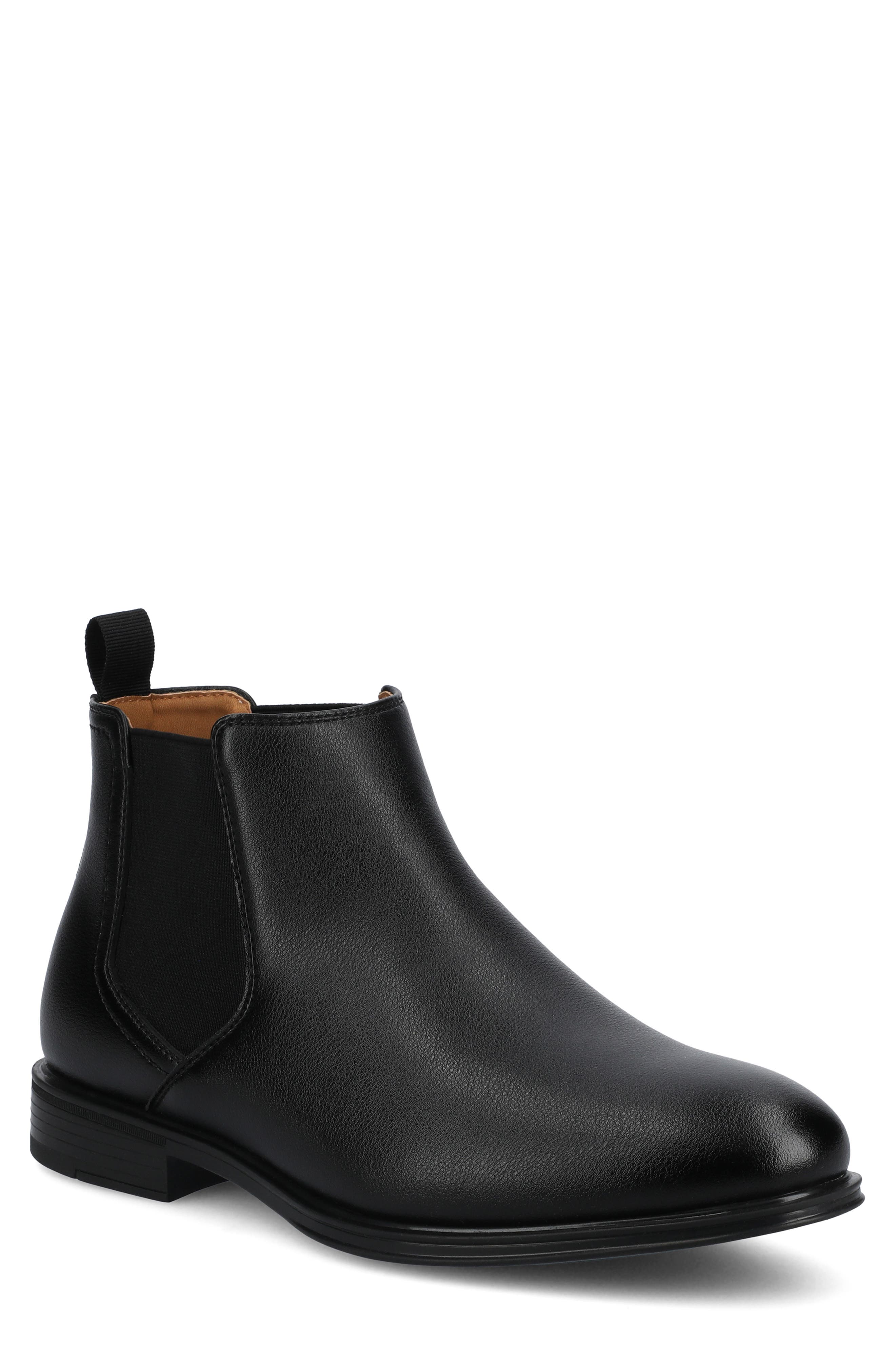 VANCE CO Josiah Chelsea Boot, Main, color, Black