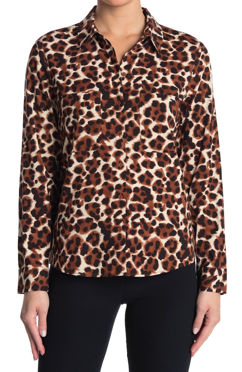 Samsøe Samsøe SAMSOE AND SAMSOE Milly Patterned Button Down Blouse, Main, color,