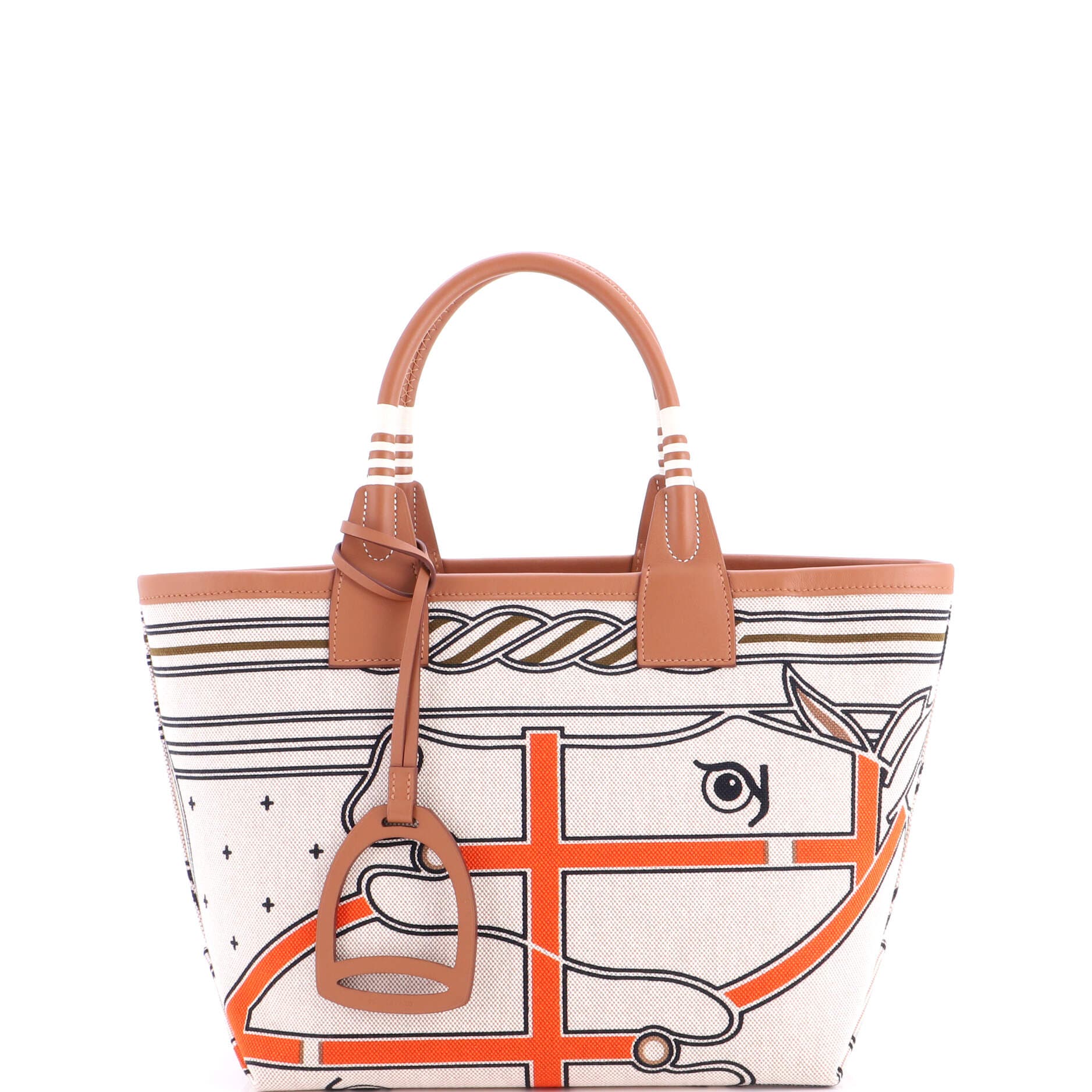 Sac Steeple Tote Printed Toile with Leather 28, Main, color, Gold