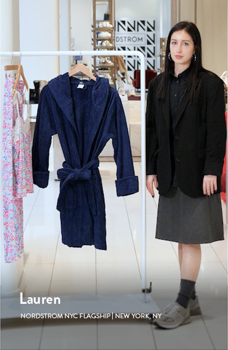 Hooded Jacquard Robe, sales video thumbnail