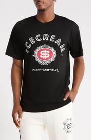ICECREAM Dollars Cotton Graphic T-Shirt