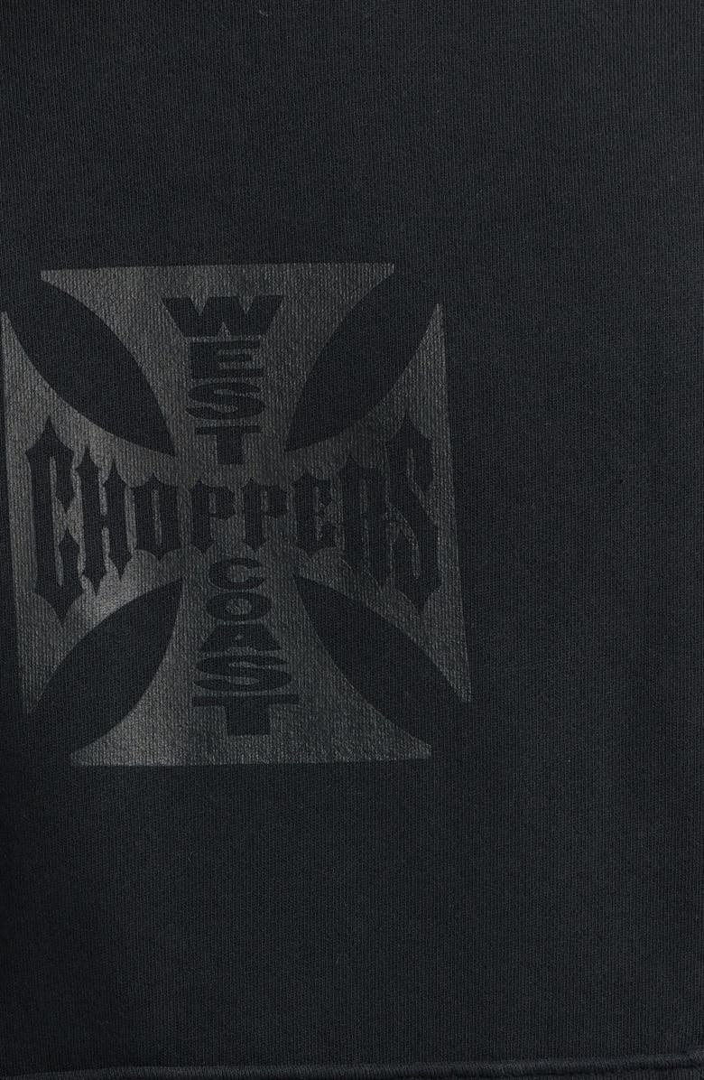 ID Supply Co West Coast Choppers Cotton Graphic Hoodie, Alternate, color, Washed Black