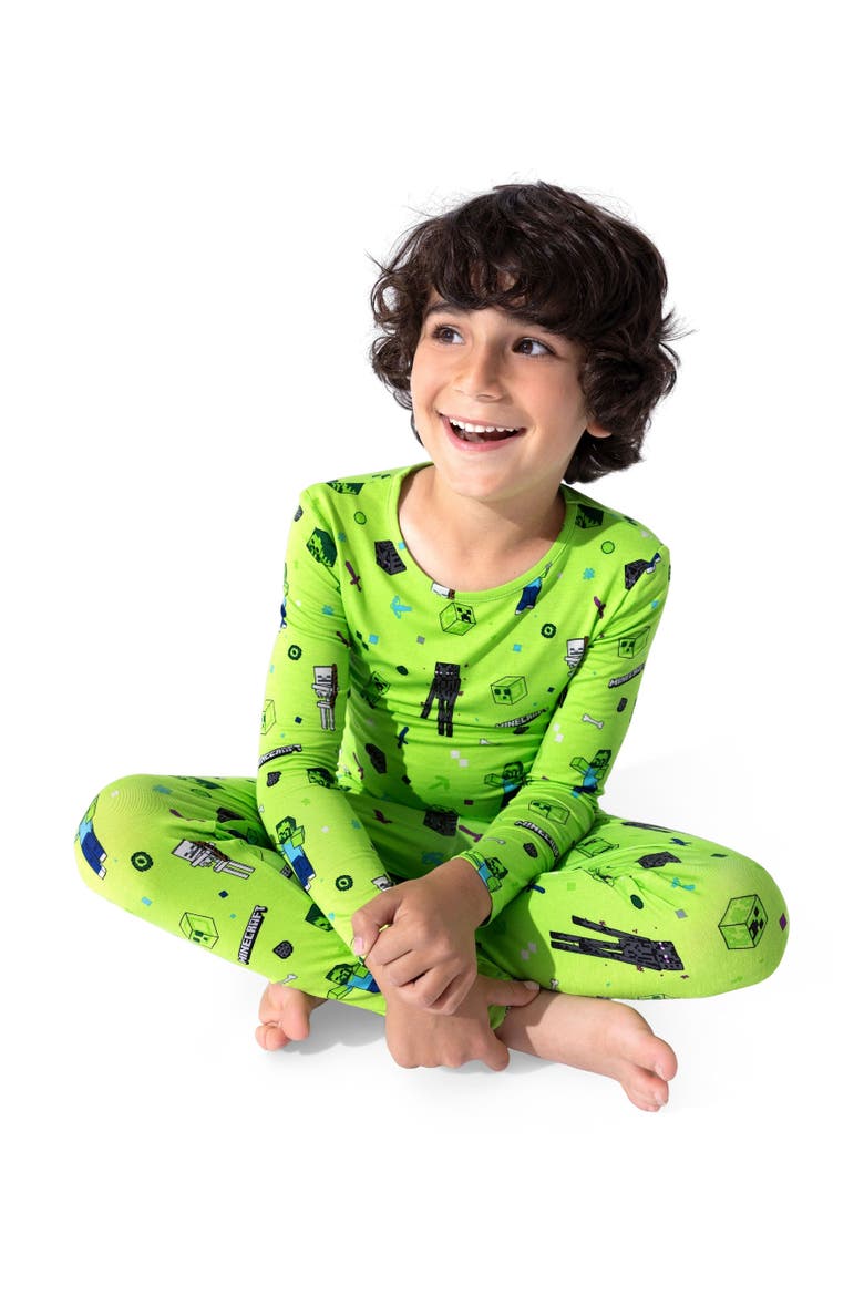 Kids' Minecraft Mob Squad Set of 2 Piece Pajamas, Alternate, color, Minecraft Mob Squad