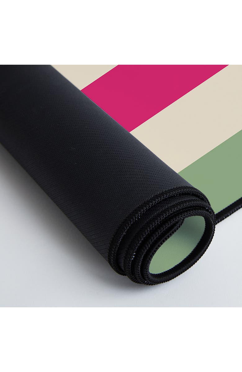 Deny Designs Rainbow Stripes Desk Mat, Alternate, color, Ivory Multi