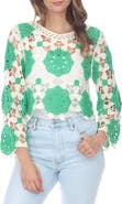 RAIN AND ROSE Cutout Openwork Sweater