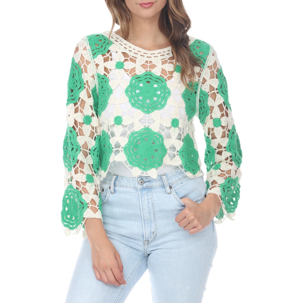 RAIN AND ROSE RAIN AND ROSE CUTOUT OPENWORK SWEATER