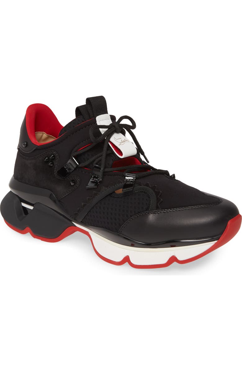 Christian Louboutin Red Runner Sneaker, Main, color,