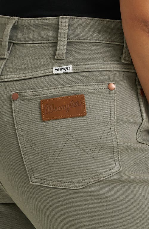 Wrangler High Waist Loose Straight Leg Jeans In Green