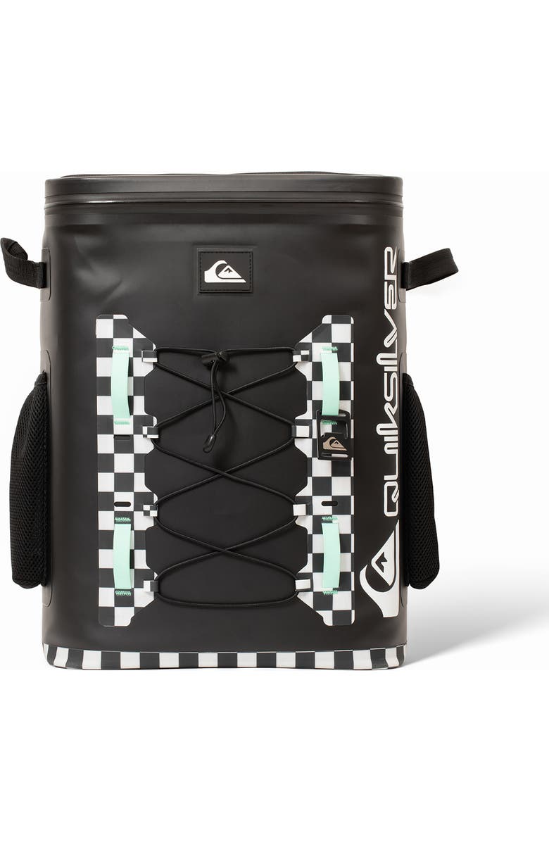 Quiksilver Shoreline 20L Multi-Layer Insulated Cooler Backpack with Bottle Opener, Main, color, Original Checkered