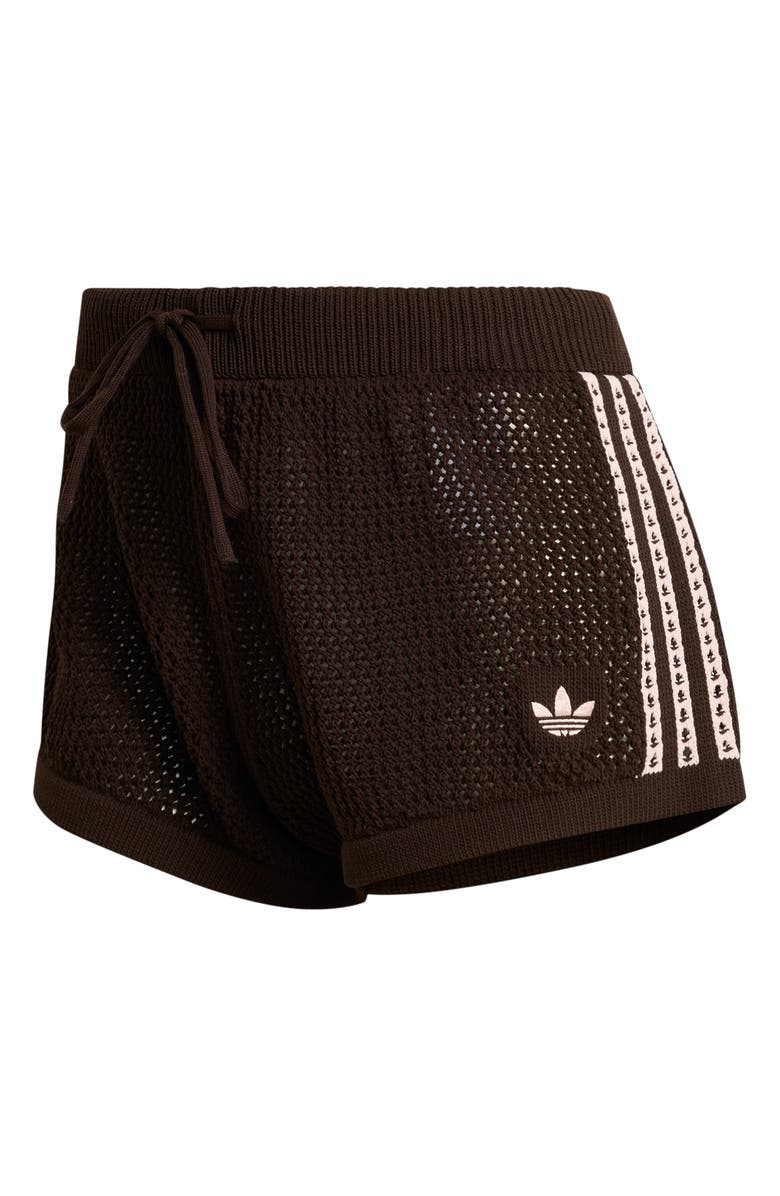 adidas Originals Open Knit Shorts, Alternate, color, Aurora Coffee
