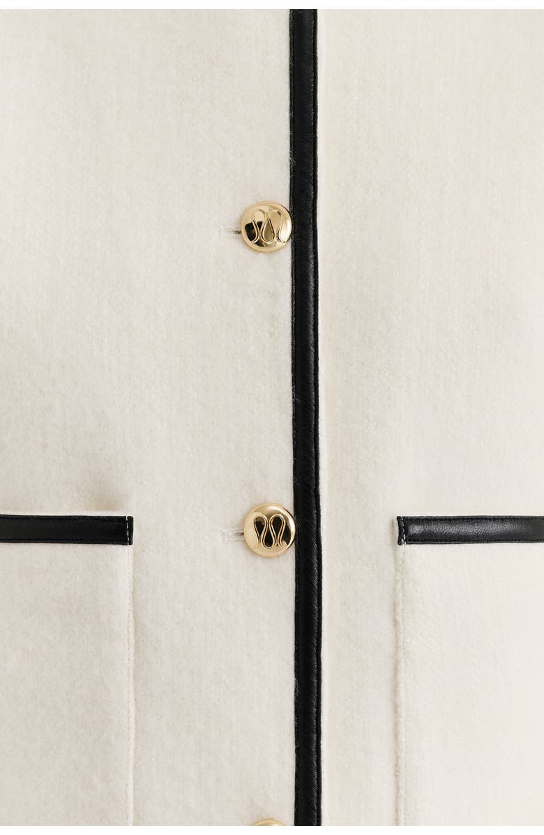 Malina Ninette Dressed Wool Jacket, Alternate, color, Vanilla