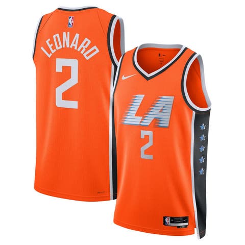 Unisex Nike Kawhi Leonard Orange LA Clippers 2025/26 Swingman Jersey - City Edition