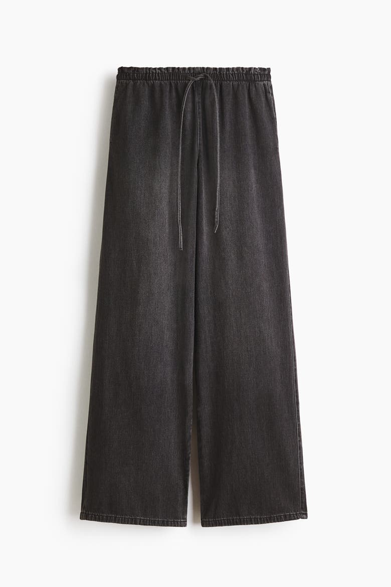 Denim Pull-on Trousers, Alternate, color, Dark denim gray
