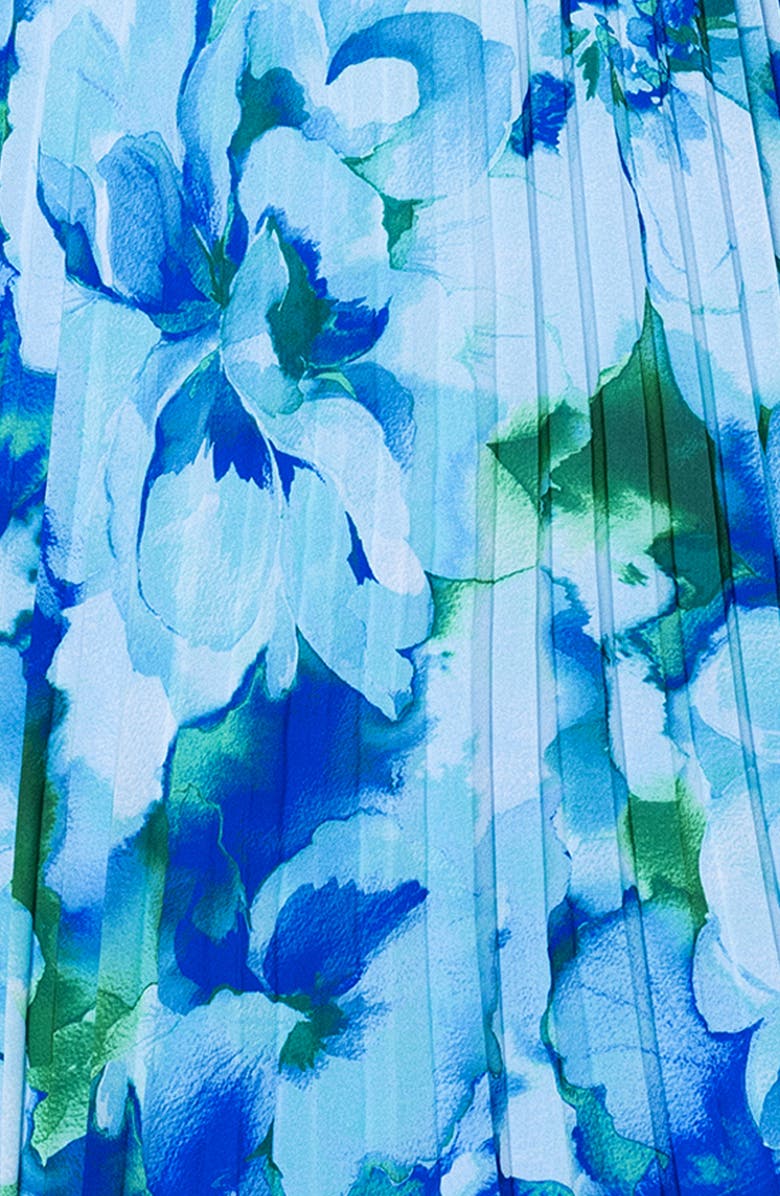 Xscape Evenings Floral Off the Shoulder Long Sleeve Gown, Alternate, color, 