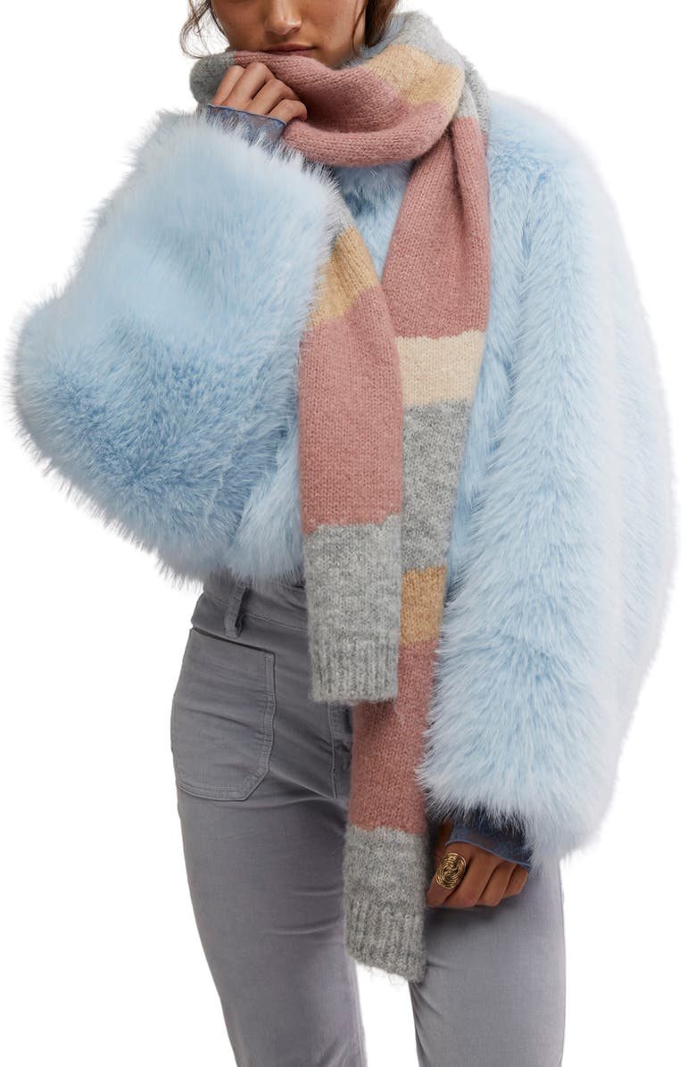 Free People Carina Swirl Colorblock Scarf, Main, color, 