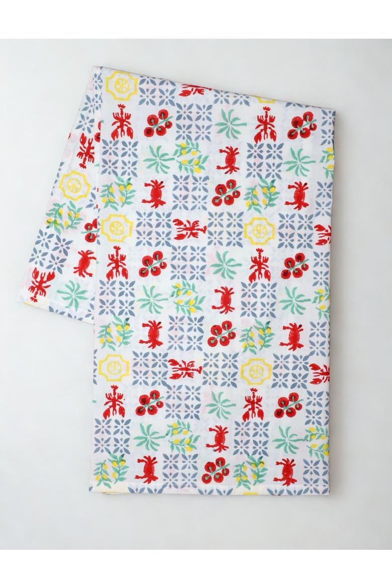 New Orleans Riviera Cotton Tea Towel - Set of 2, Alternate, color, Red