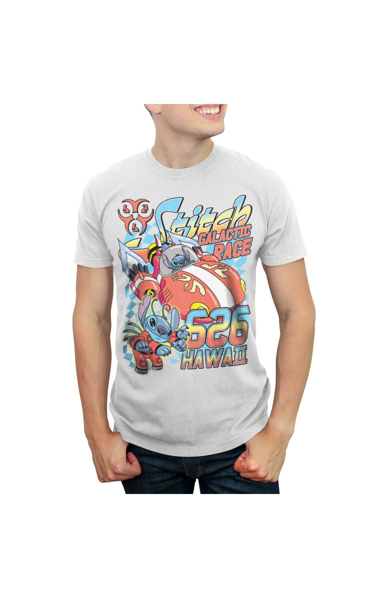 Lilo & Stitch Men's Lilo & Stitch Retro Galactic Race Poster  Graphic T-Shirt, Main, color, White