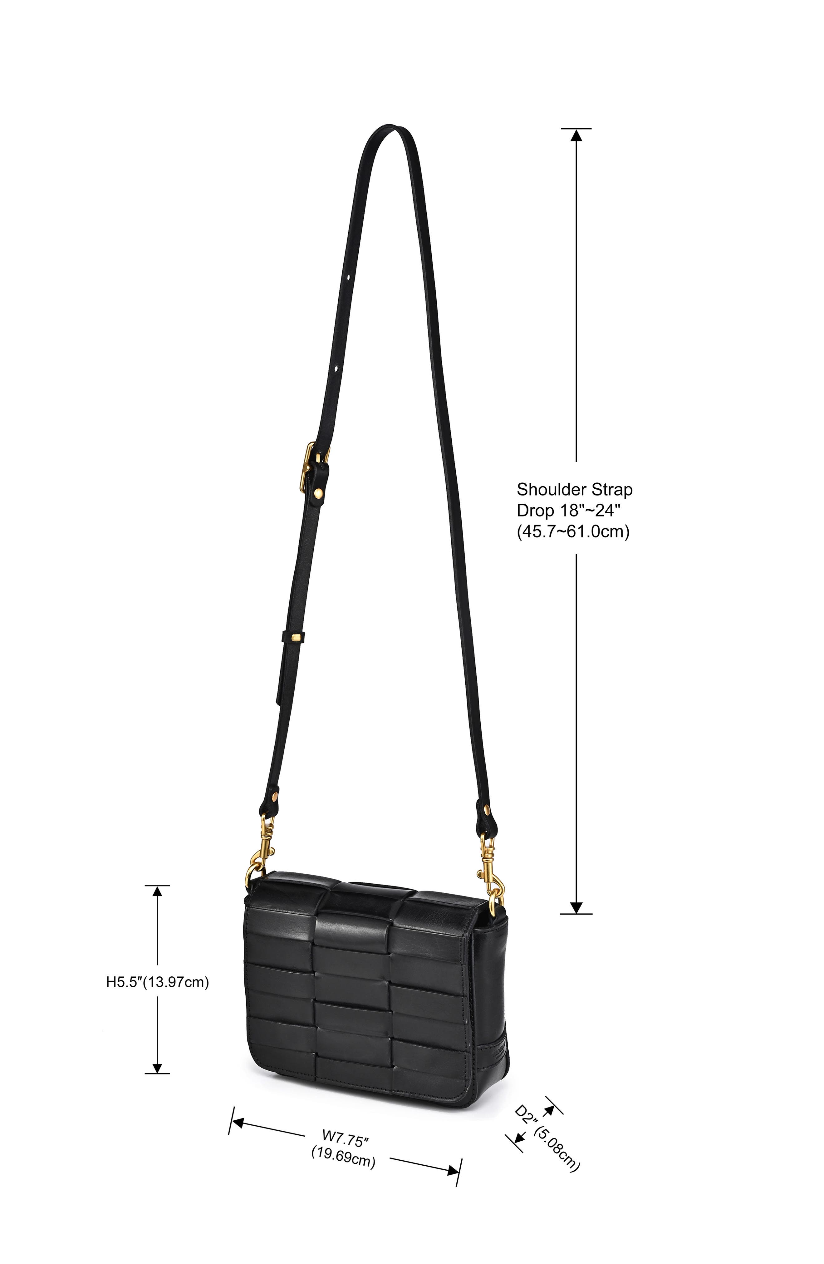 OLD TREND Lupi Woven Leather Crossbody Bag, Alternate, color, Black