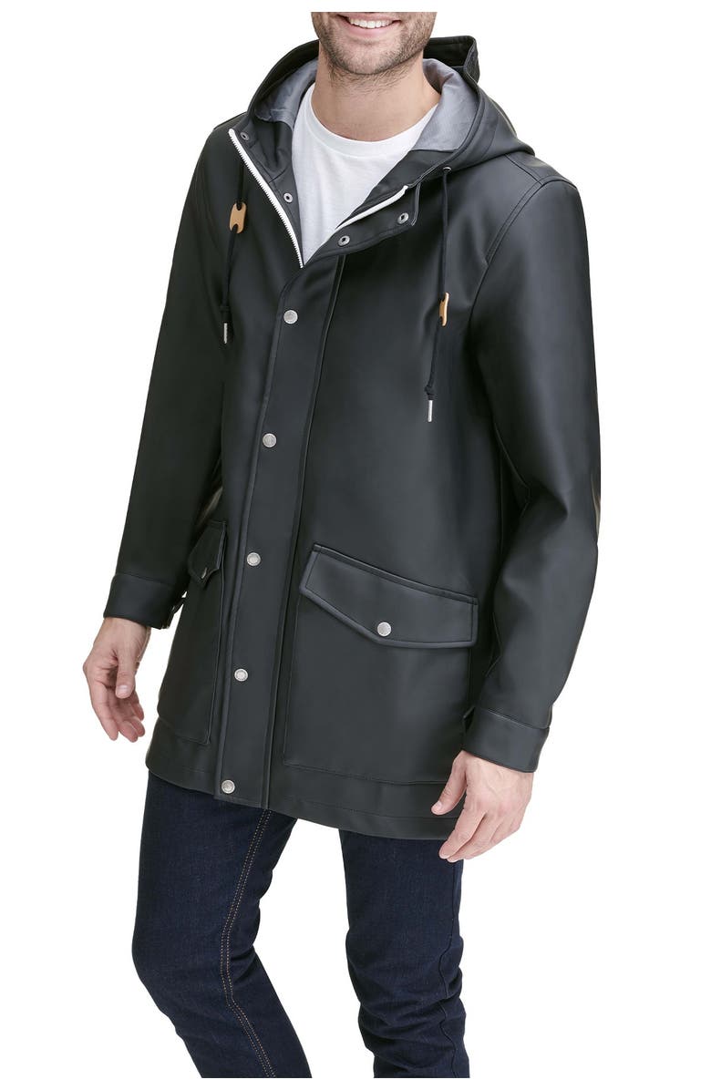 Levi's Rainy Days Hooded Jacket, Main, color, Black