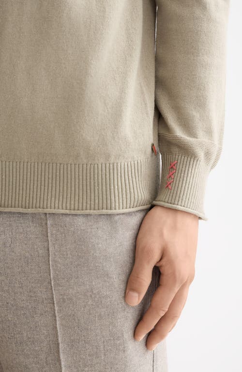 Scotch & Soda Neps Cotton & Wool Sweater In Gray
