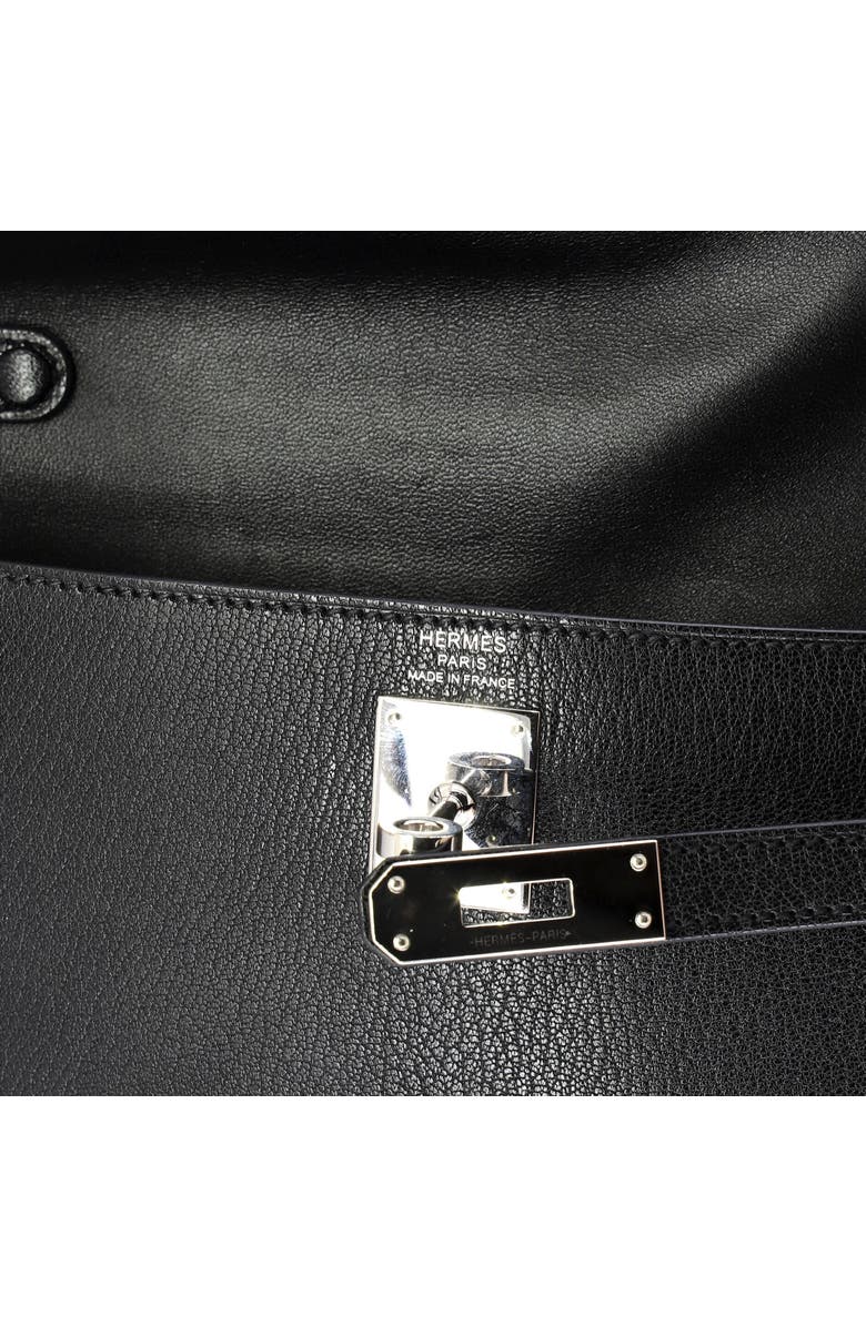 Pre-Owned Hermes Kelly Elan Shoulder Bag Chevre Chamkila, Alternate, color, Noir