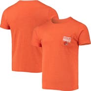 FANATICS Men's Fanatics Branded Heathered Orange Cleveland Browns Field Goal Pocket Tri-Blend T-Shirt
