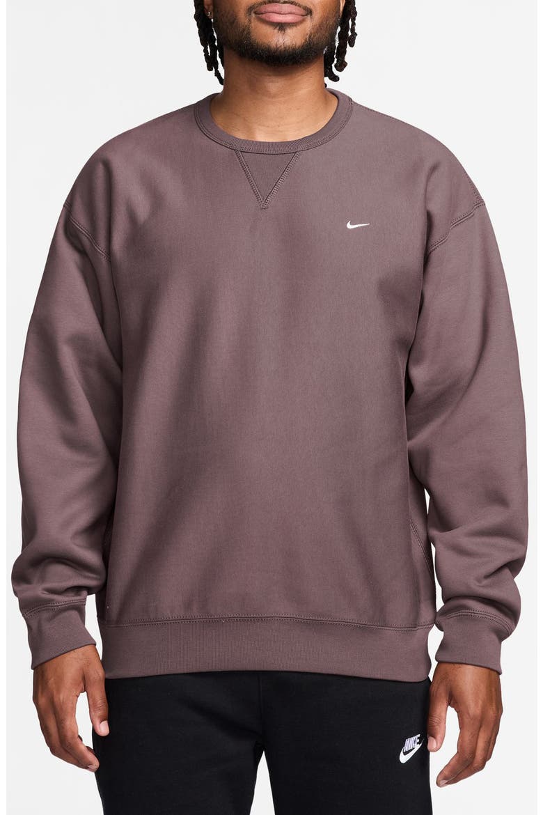 Fleece Crewneck Sweatshirt, Main, color, TATTOO/ WHITE