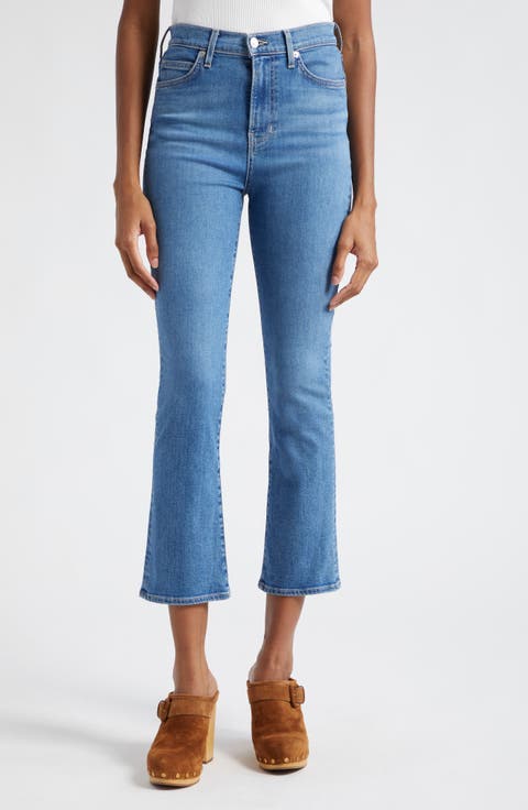 Carly High Waist Crop Kick Flare Jeans