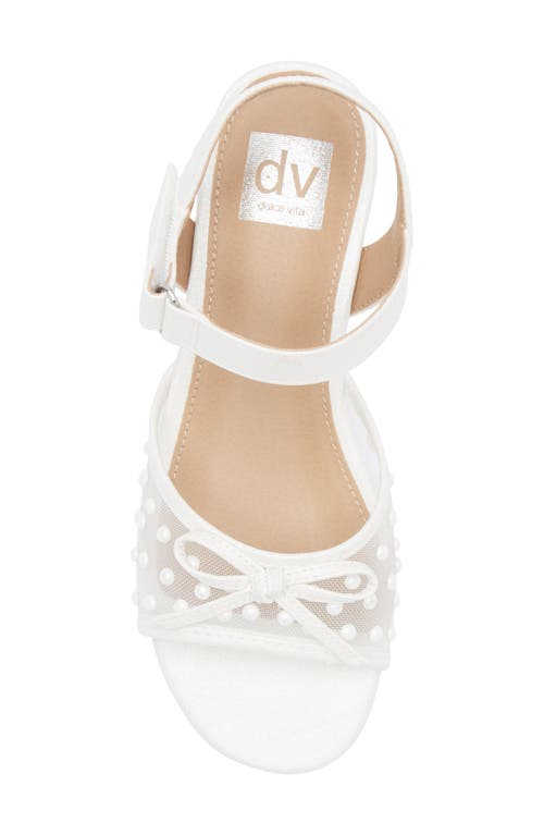 Dolce Vita Dv By  Kids' Goodwin Ankle Strap Sandal In White