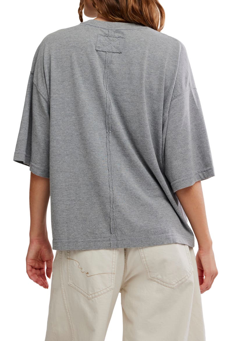 WTF Perfect Oversize Cotton T-Shirt, Alternate, color, HEATHER GREY