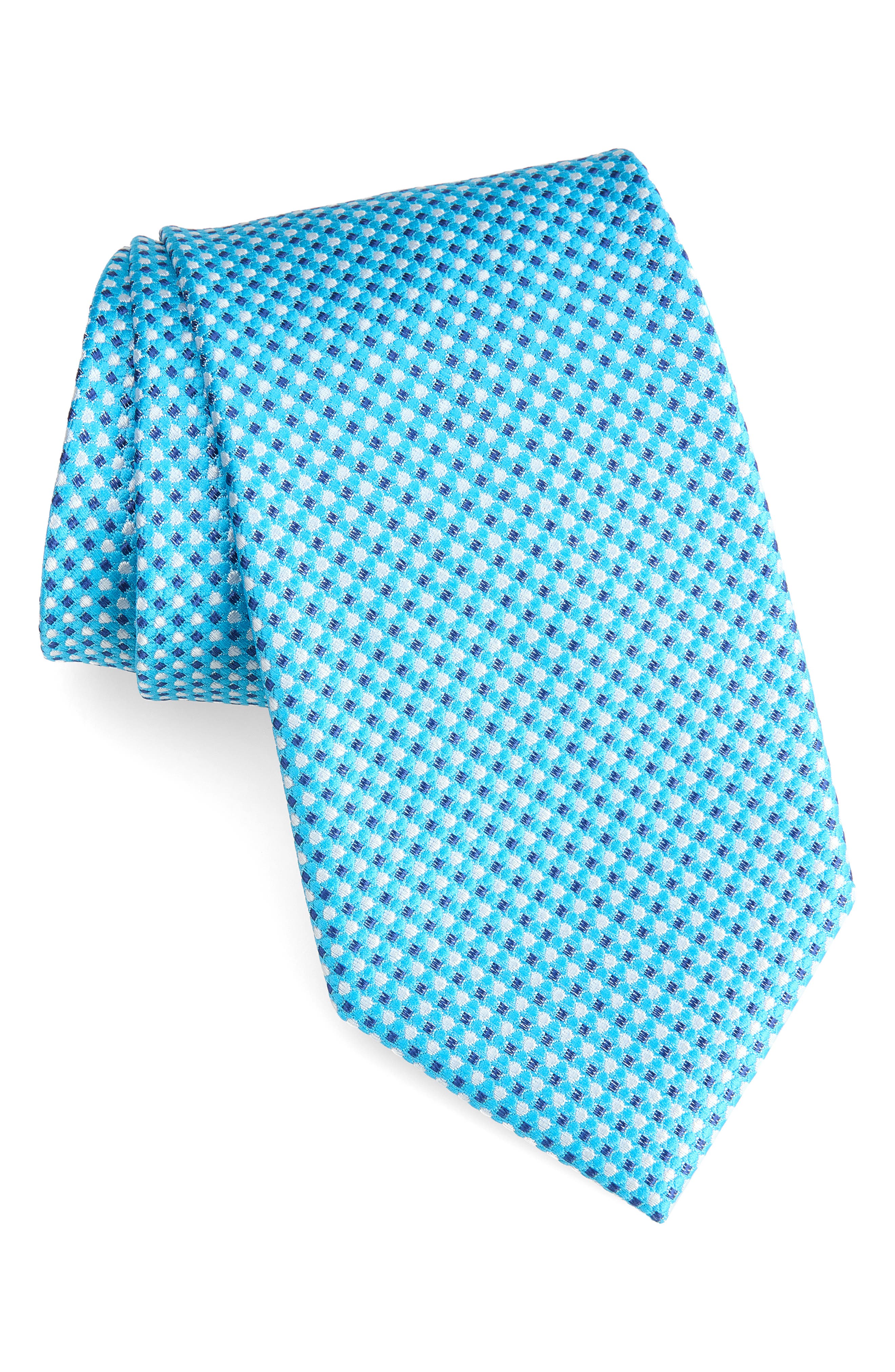 Brooks Brothers Neat Dot & Square Silk Blend Tie