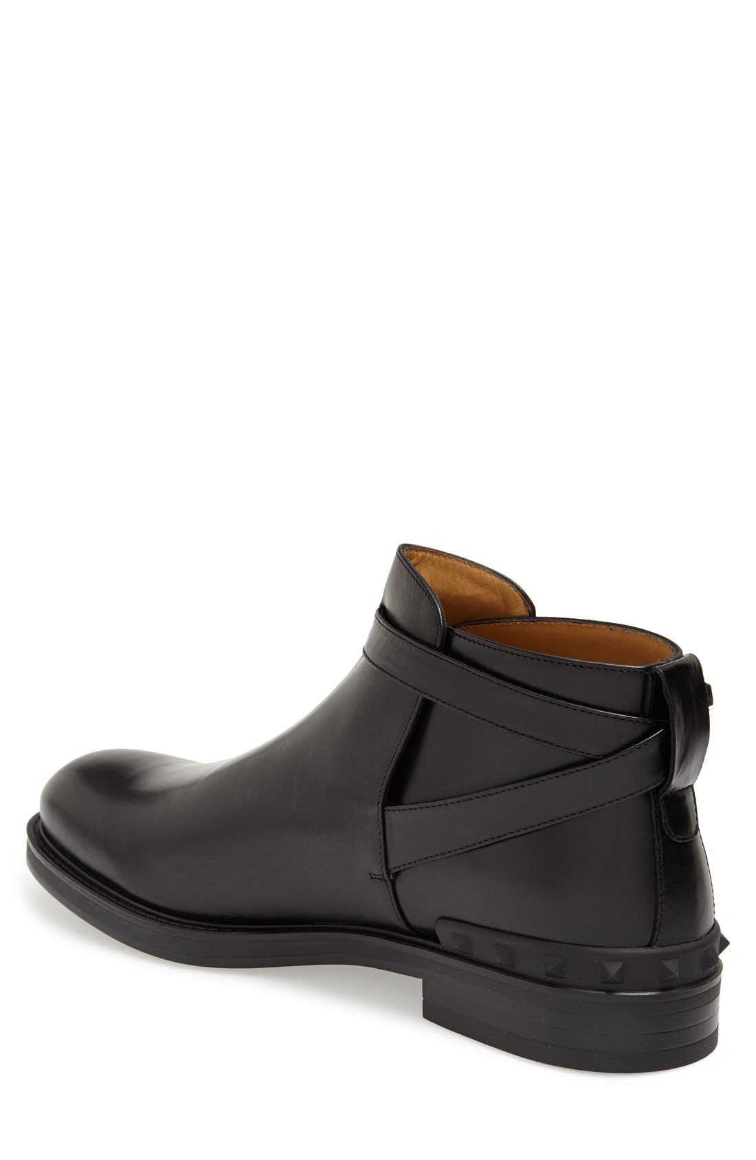 Belted Chelsea Boot, Alternate, color, BLACK/ BLACK