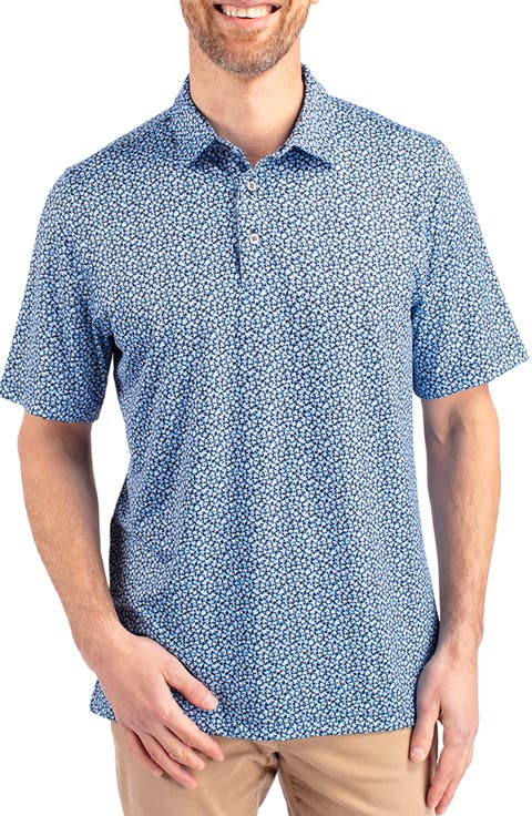 Magnolia Scatter Print Performance Polo