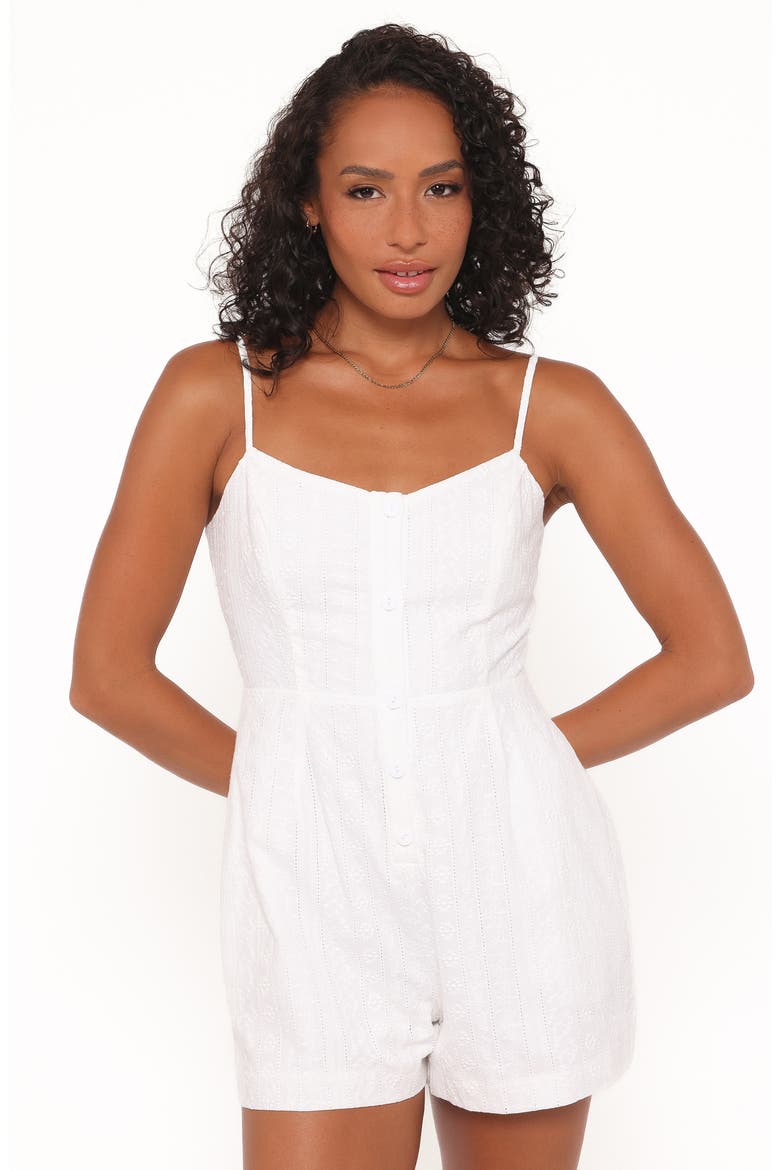 Reesa Pointelle Romper, Alternate, color, WHITE EMBROIDERY