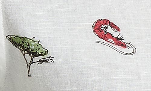Ben Sherman Brighton To Amalfi Cotton & Linen Camp Shirt In Snow White