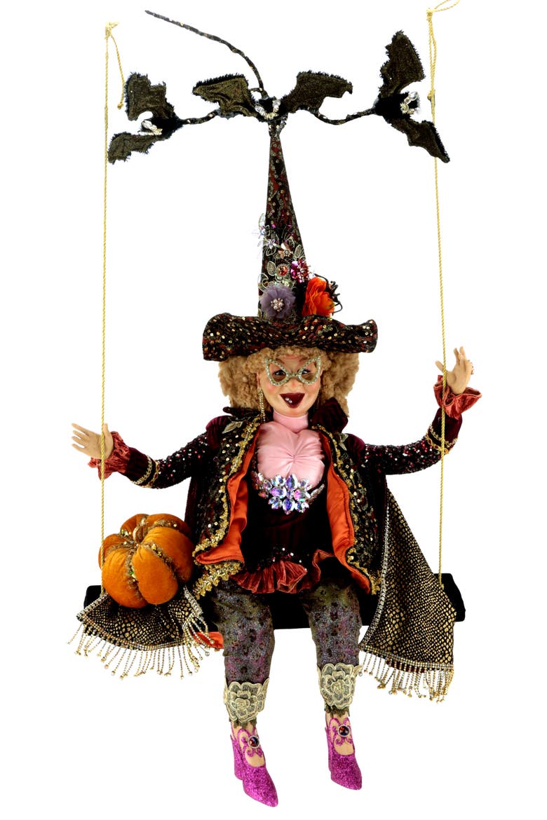 Big Madame Witch on Swing, Main, color, Orange