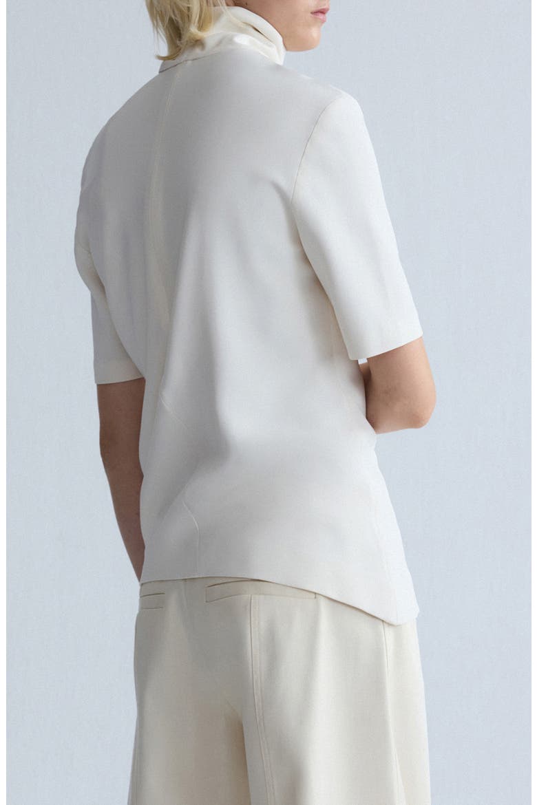 Asymmetrical High Neck Top, Alternate, color, OFF WHITE