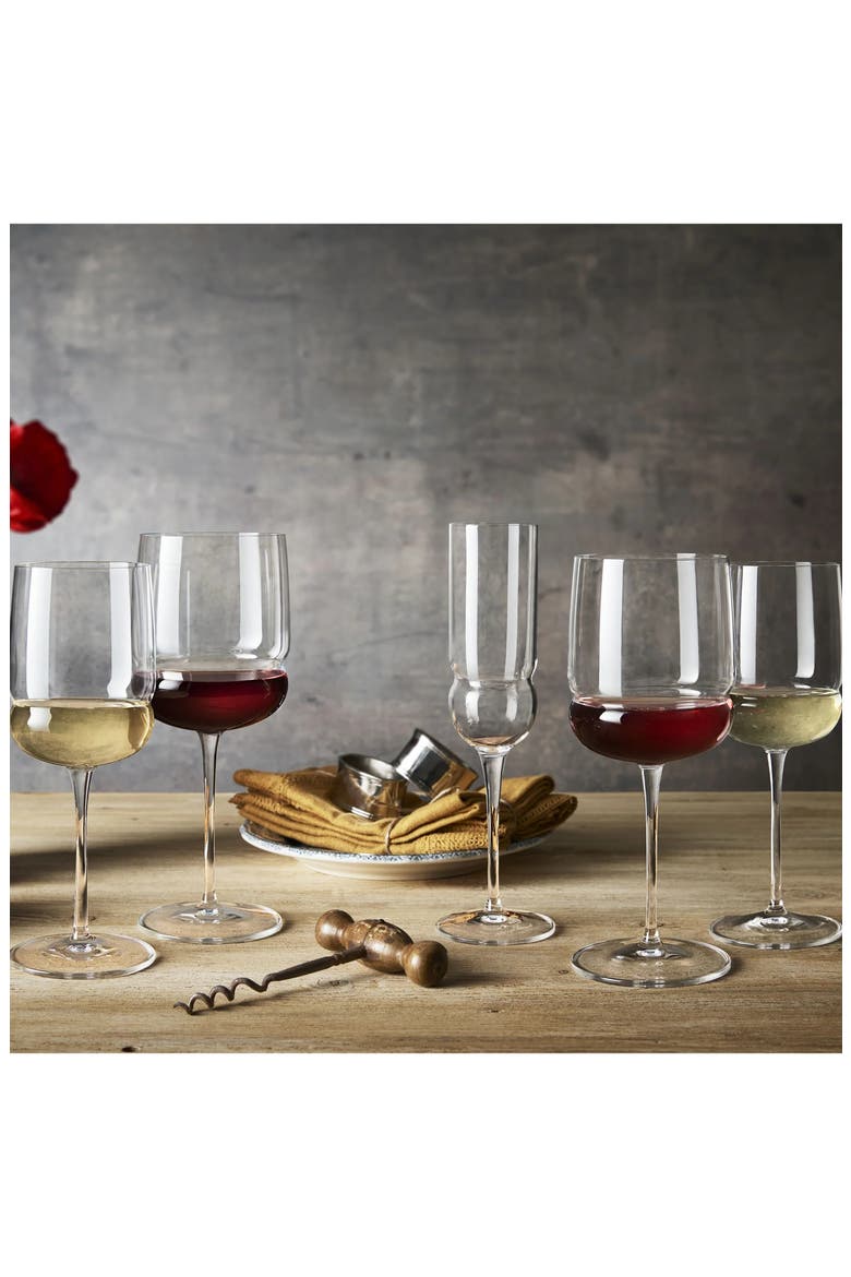 Grandioso 12.5 oz. White & Sparkling Wine Stems, Set of 6, Alternate, color, CLEAR