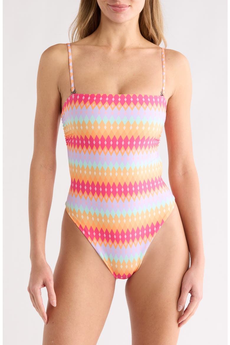 Ohana Reversible One-Piece Swimsuit, Main, color, PINK