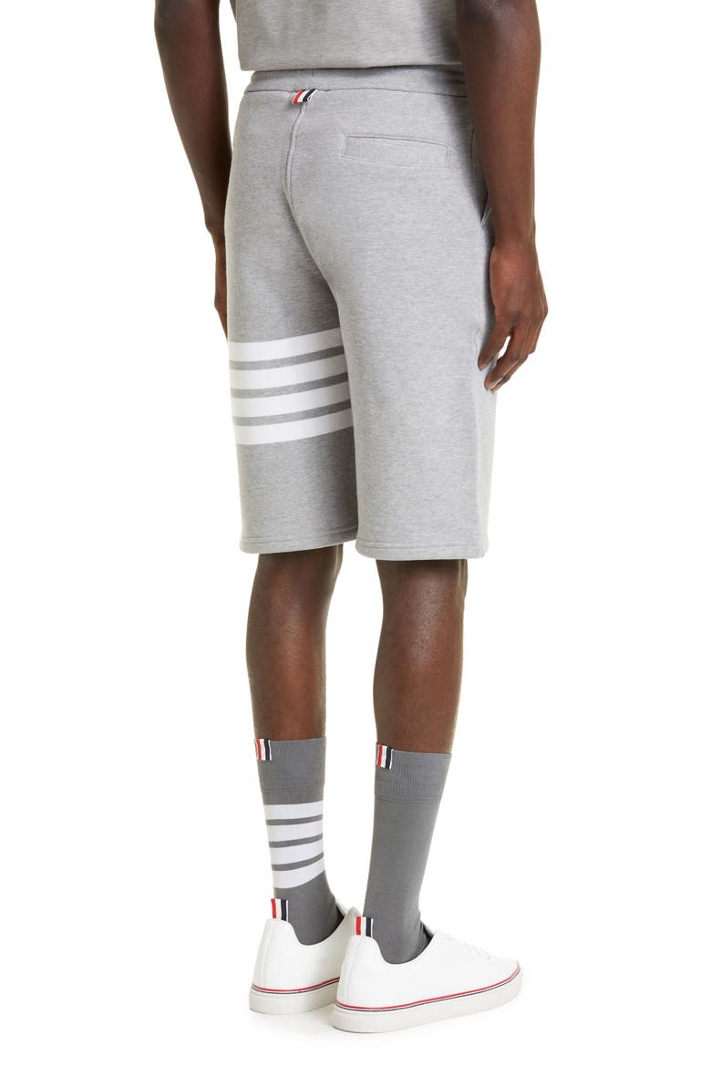 Four Bar Sweat Shorts, Alternate, color, 068 - LIGHT GREY