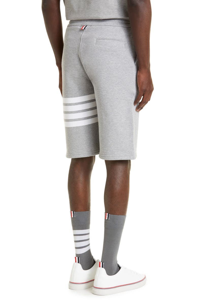 Thom Browne Four Bar Sweat Shorts, Alternate, color, 068 - Light Grey