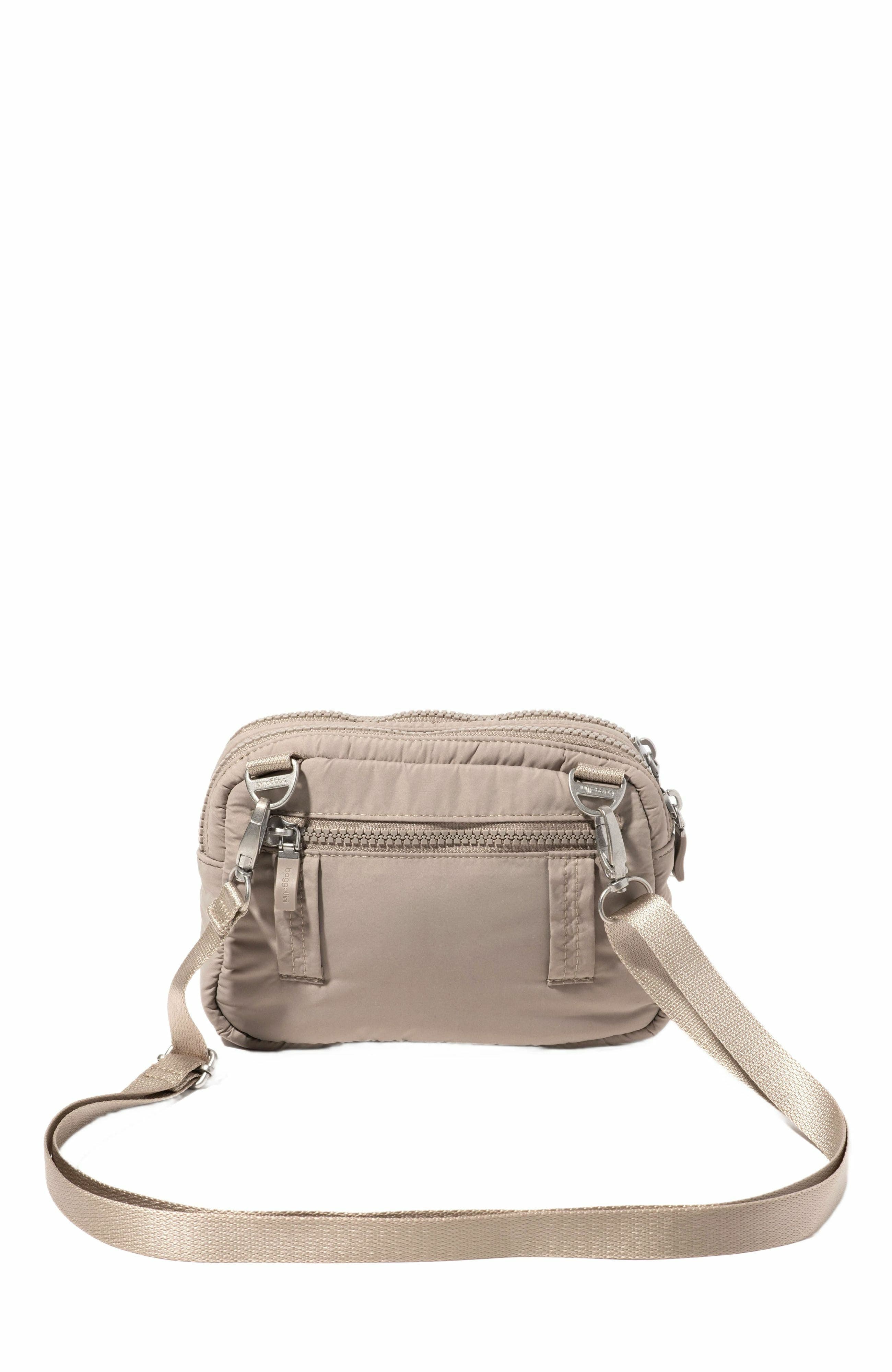BAGGALLINI Triple Zip Bagg Small Crossbody Bag, Alternate, color, Moonrock Puff